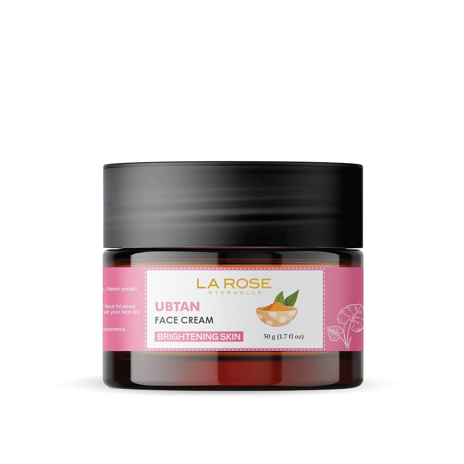 LA ROSE ETERNELLE Ubtan Moisturizer for Men & Women | Daily Facial Hydration Cream | Brightening Skin Care Formula | Lightweight Non-Greasy Texture | 50 g