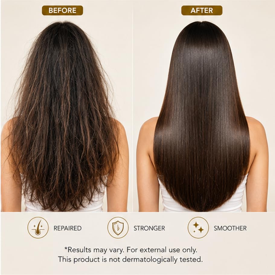 LA ROSE ETERNELLE Damage Repair Shampoo for All Hair Types, Dry and Frizzy Hair Treatment, Smooths Hair, Boosts Growth, 200ml