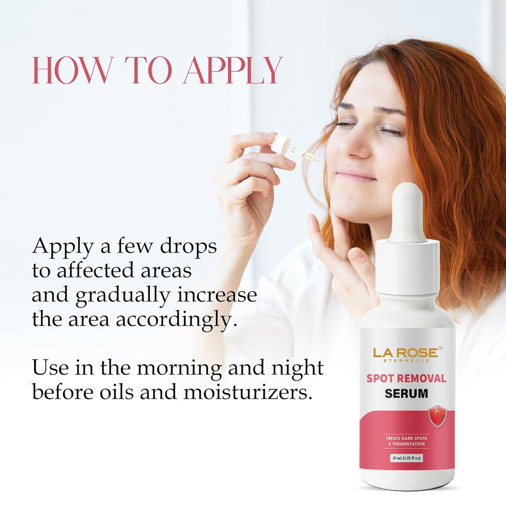 LA ROSE ETERNELLE Spot Removal Serum, 30ml, for Hyperpigmentation and Uneven Skin Tone, All Skin Types