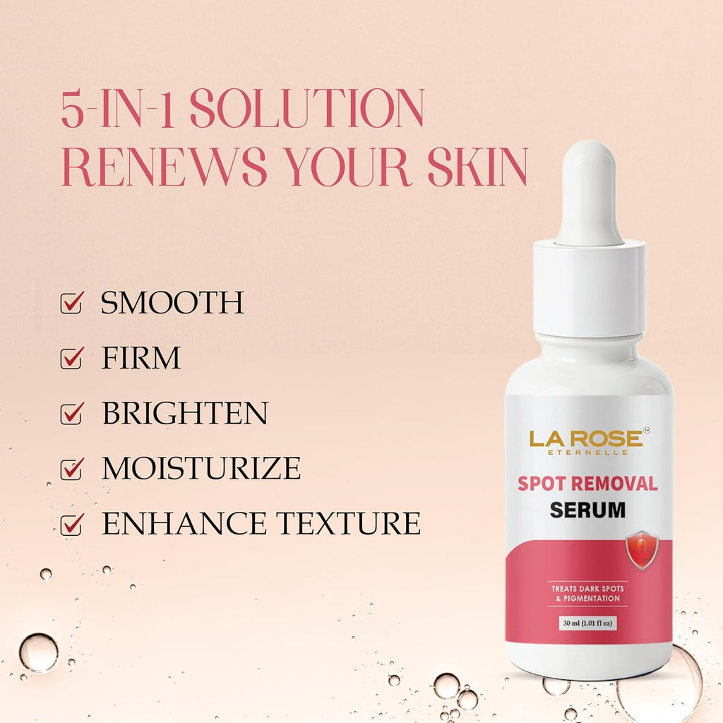LA ROSE ETERNELLE Spot Removal Serum, 30ml, for Hyperpigmentation and Uneven Skin Tone, All Skin Types