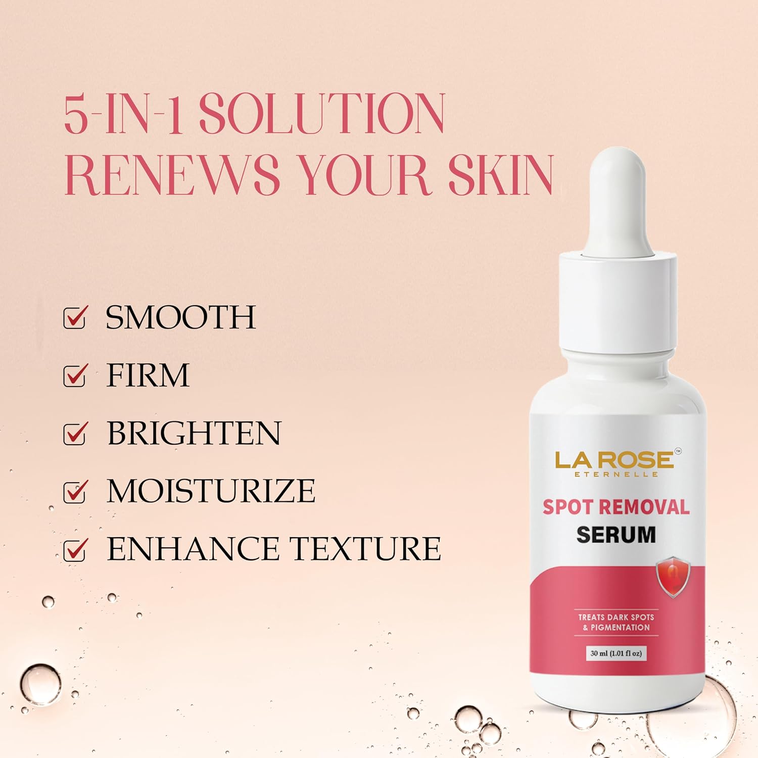 LA ROSE ETERNELLE Spot Removal Serum, 30ml, for Hyperpigmentation and Uneven Skin Tone, All Skin Types